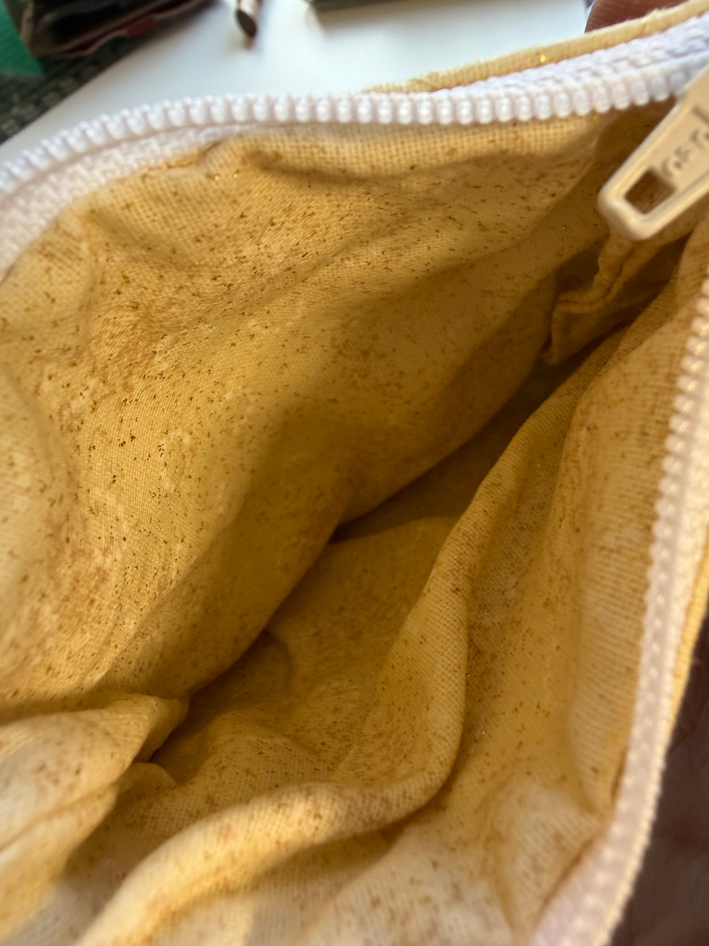 Sale - BLAST FROM THE PAST Wristlet Quilted Browns F14