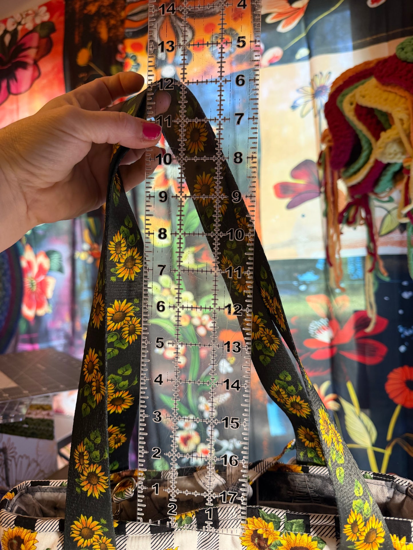 Bag - Tote Bag Sunflowers w/wristlet 0009