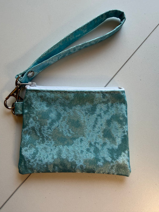 Sale - BLAST FROM THE PAST Wristlet Blue Glitter F08