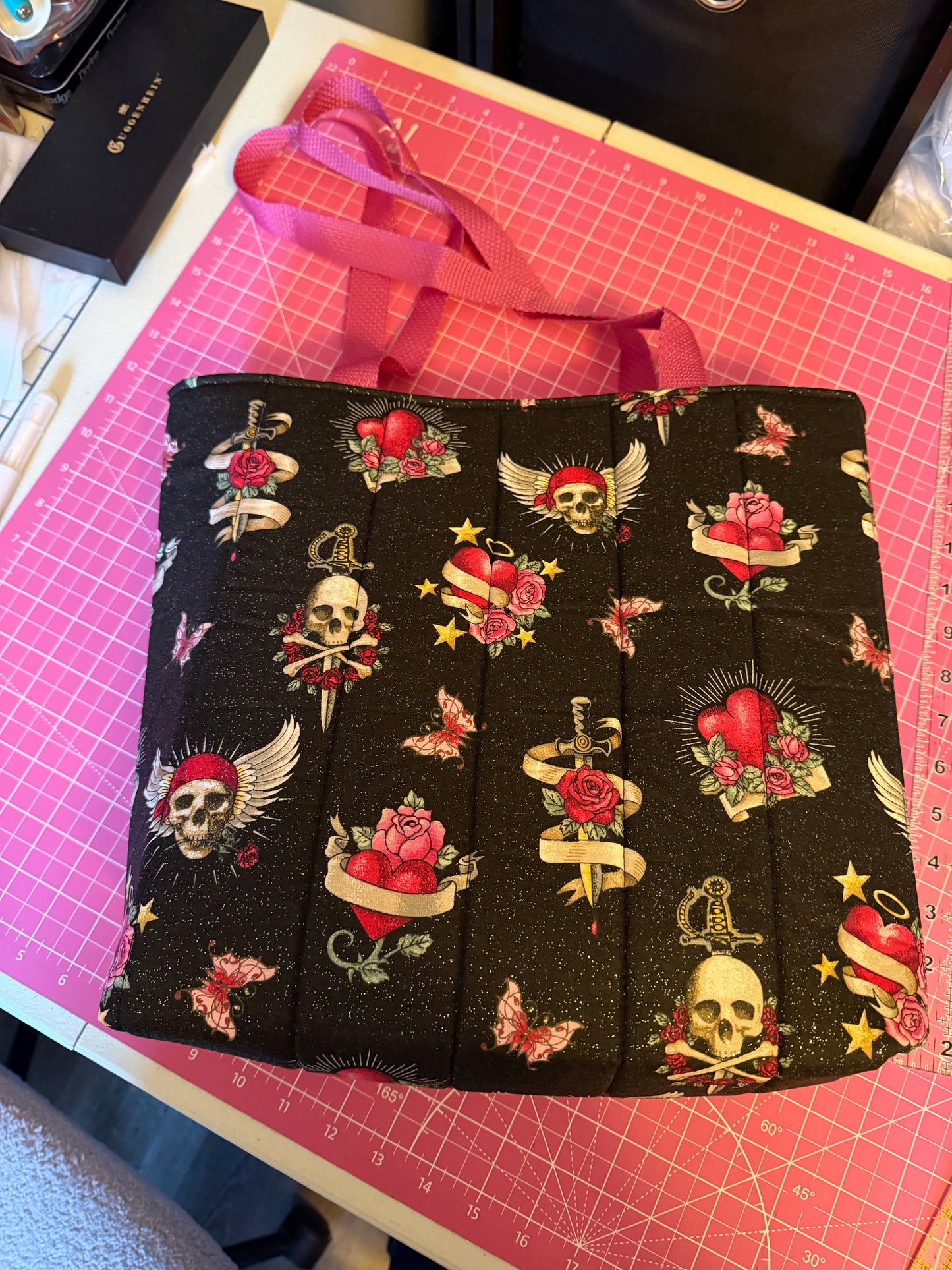 Bag - Tote Bag Hearts & Skulls 0006