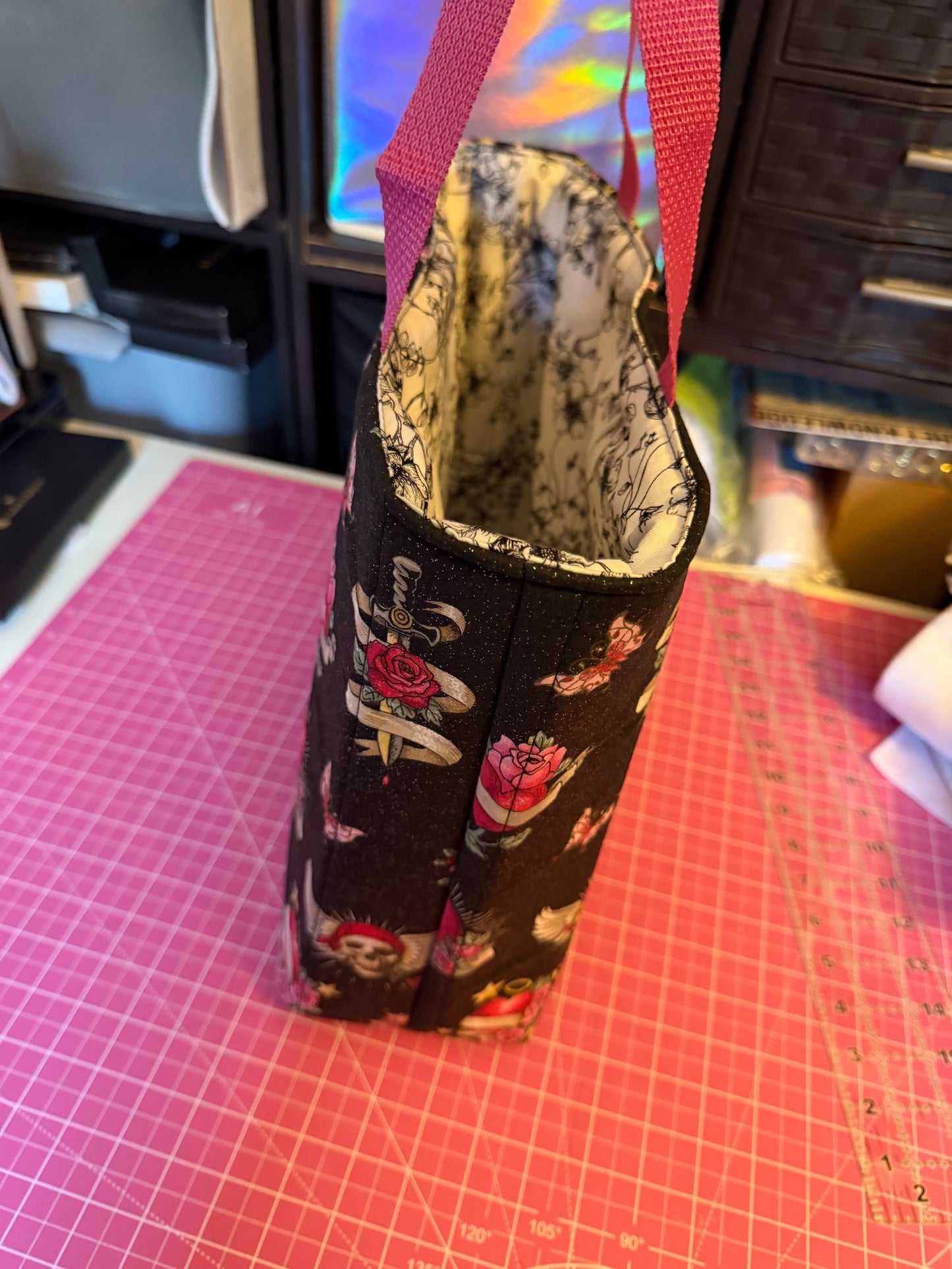 Bag - Tote Bag Hearts & Skulls 0006