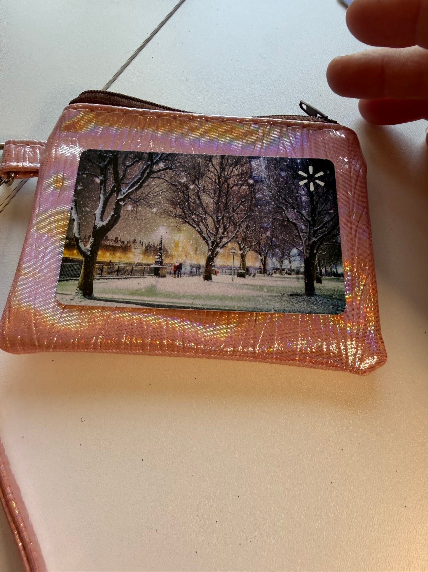 Sale - BLAST FROM THE PAST Wristlet Pink Shimmer F07