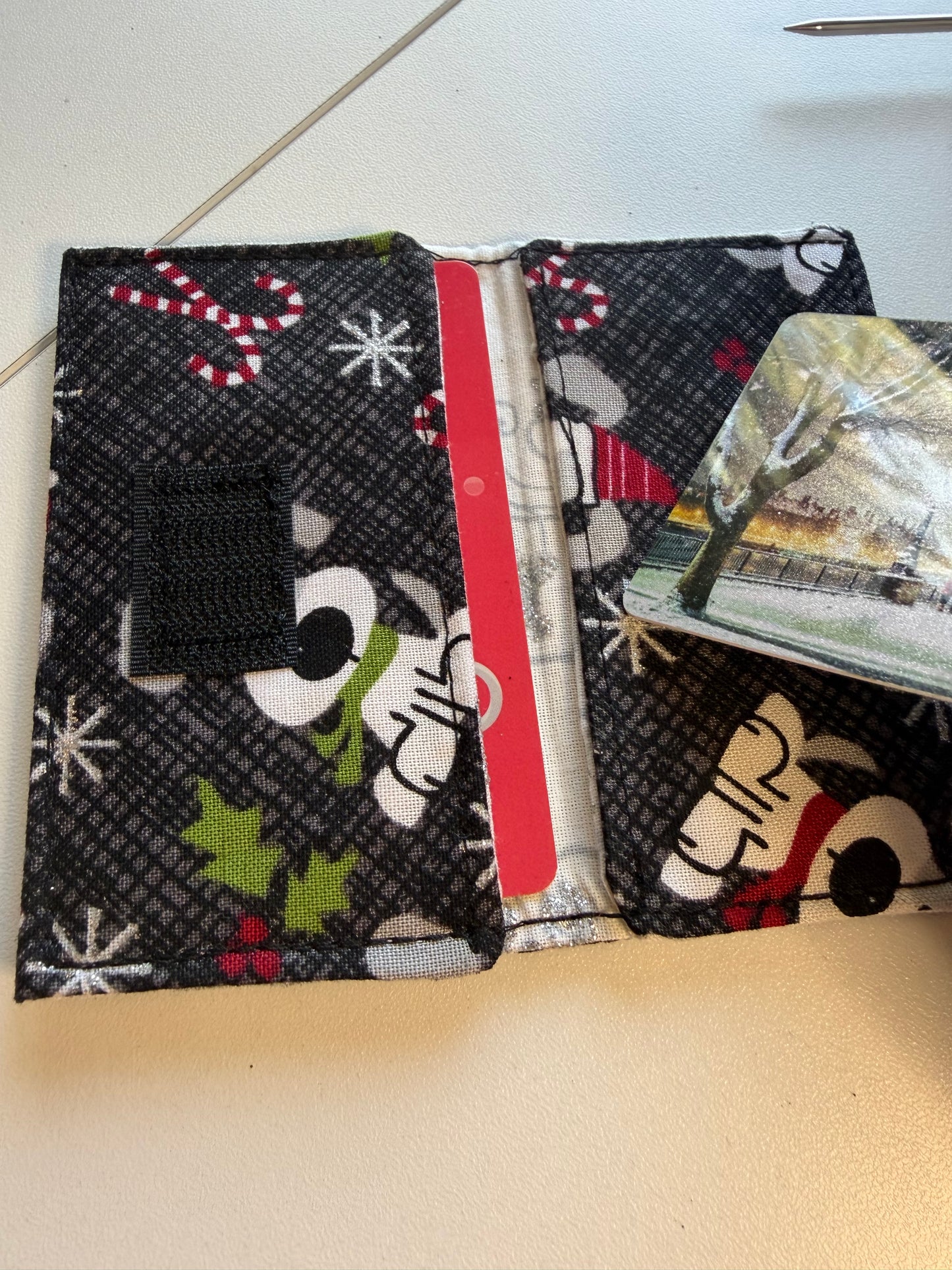 Sale - BLAST FROM THE PAST Card Holder Xmas Dogs F01