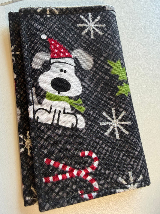 Sale - BLAST FROM THE PAST Card Holder Xmas Dogs F01