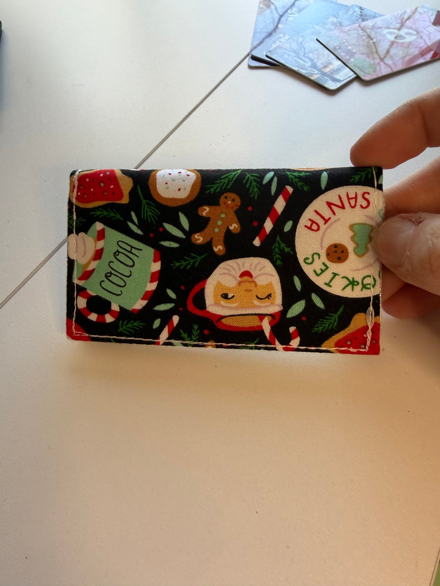 Sale - BLAST FROM THE PAST Card Holder Santa & Cocoa F06