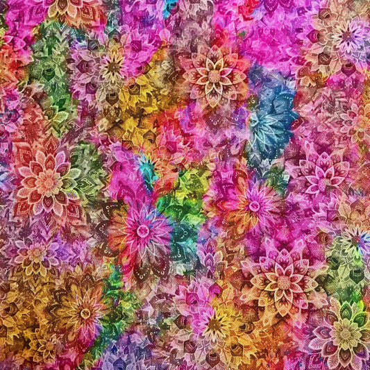 FABRIC - Dancing Darling Dahlias 1 yd