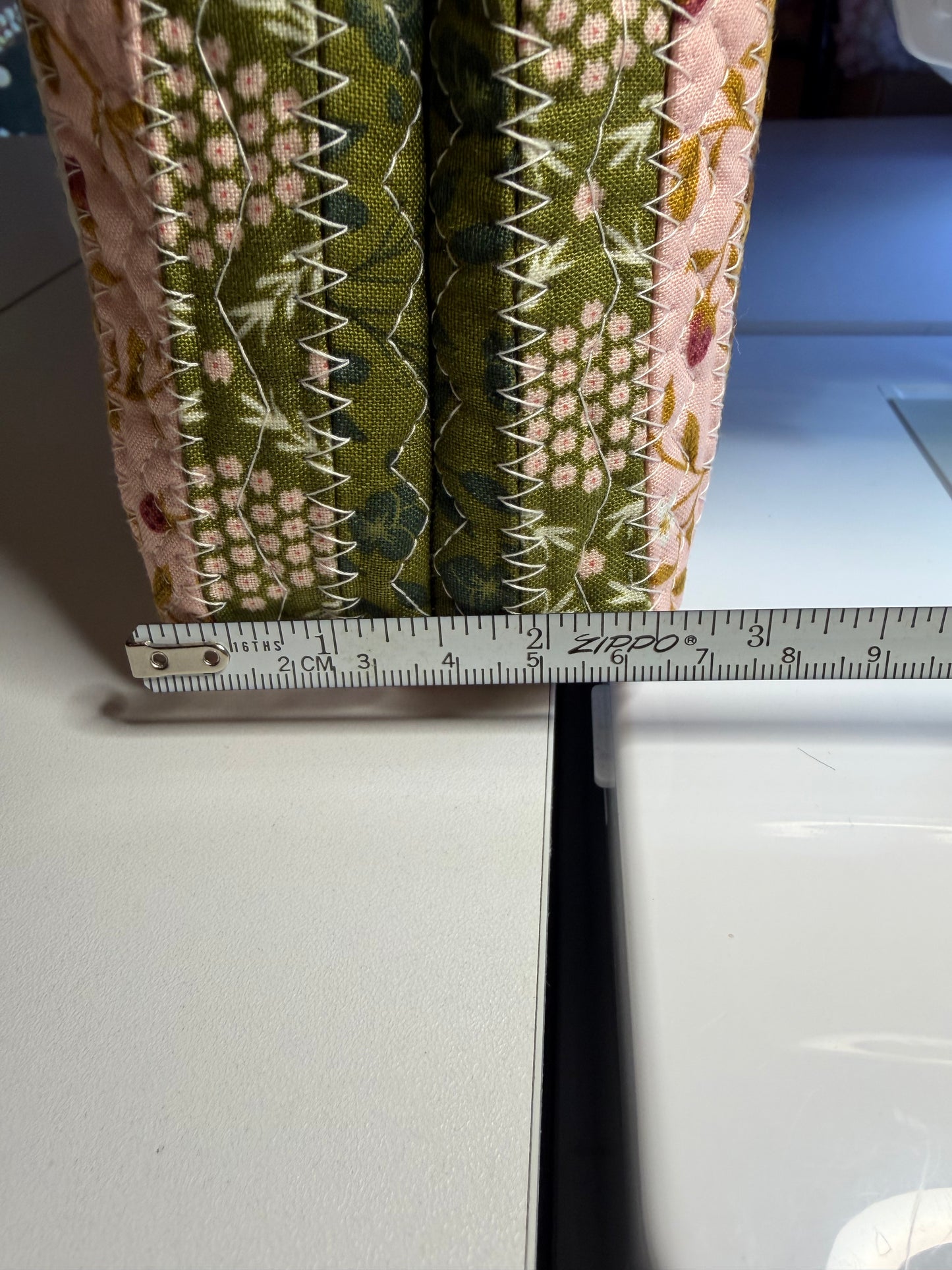 Fabric Strip Tote Bag - Cozy Garden 0008