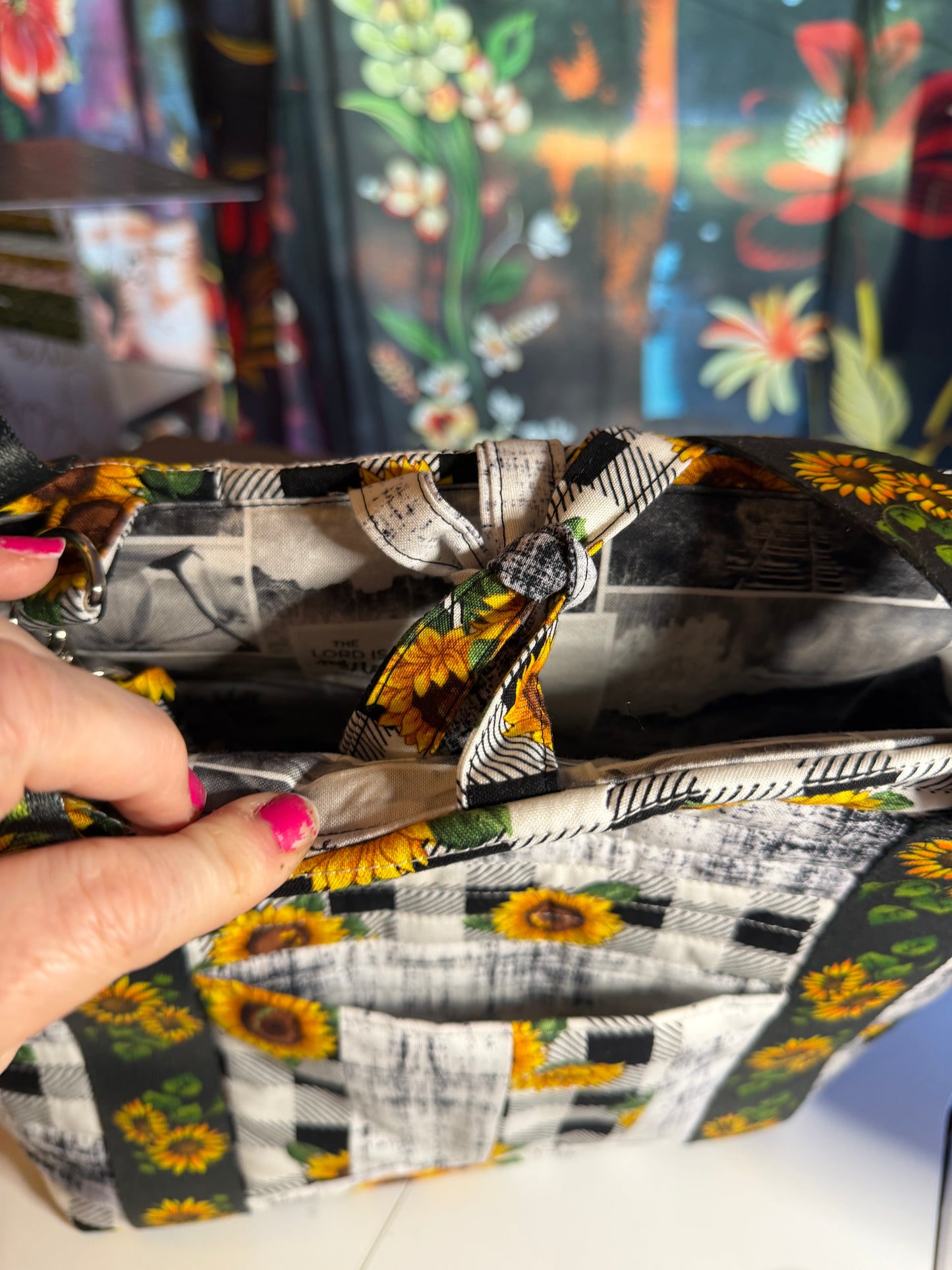 Bag - Tote Bag Sunflowers w/wristlet 0009