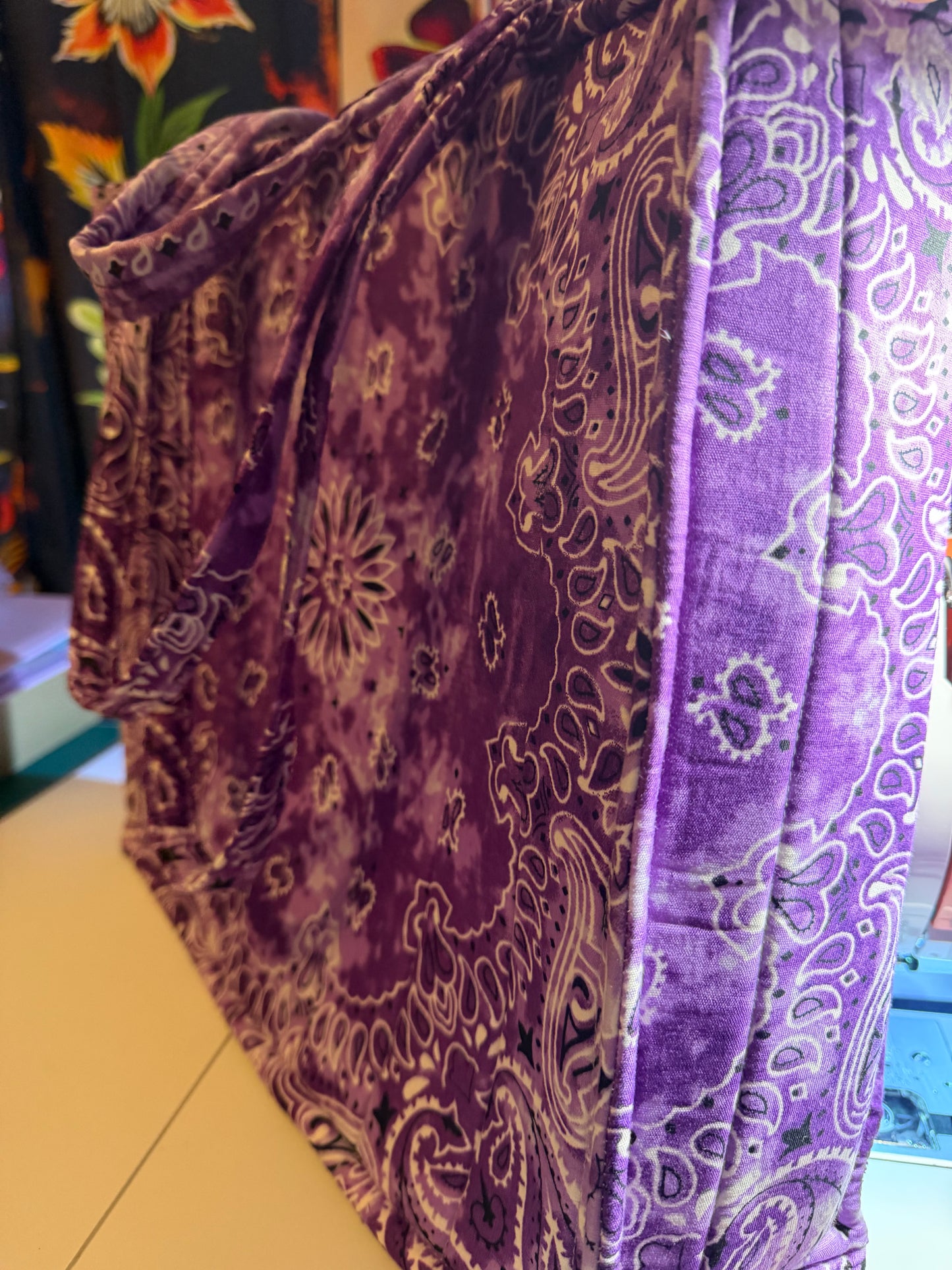 Bag - Bandana Tote, Purple Tie-Dye 0014