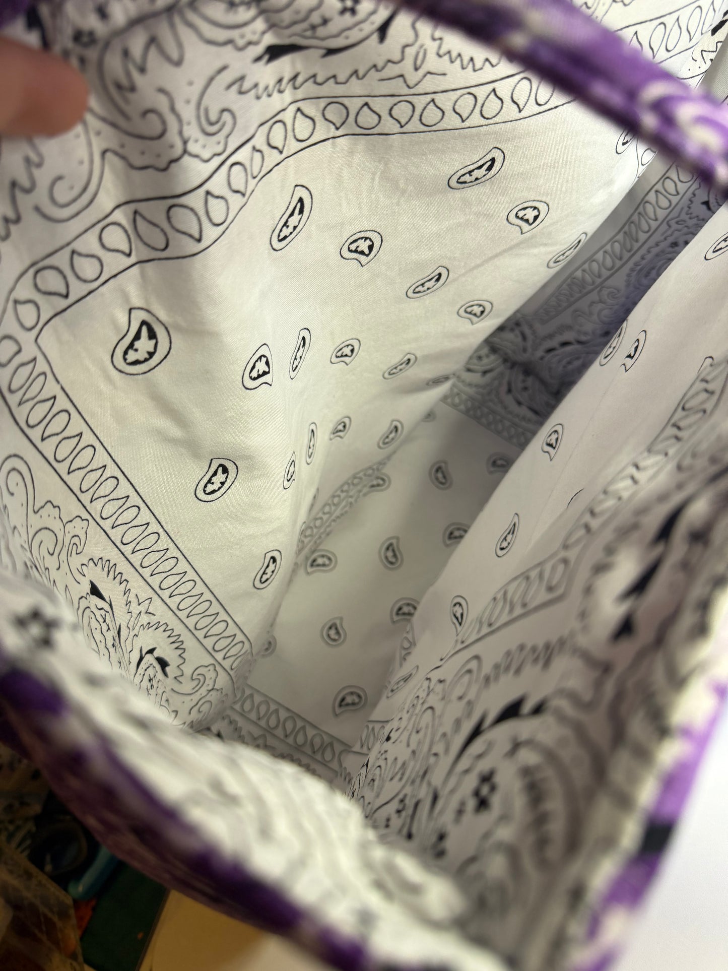 Bag - Bandana Tote, Purple Tie-Dye 0014