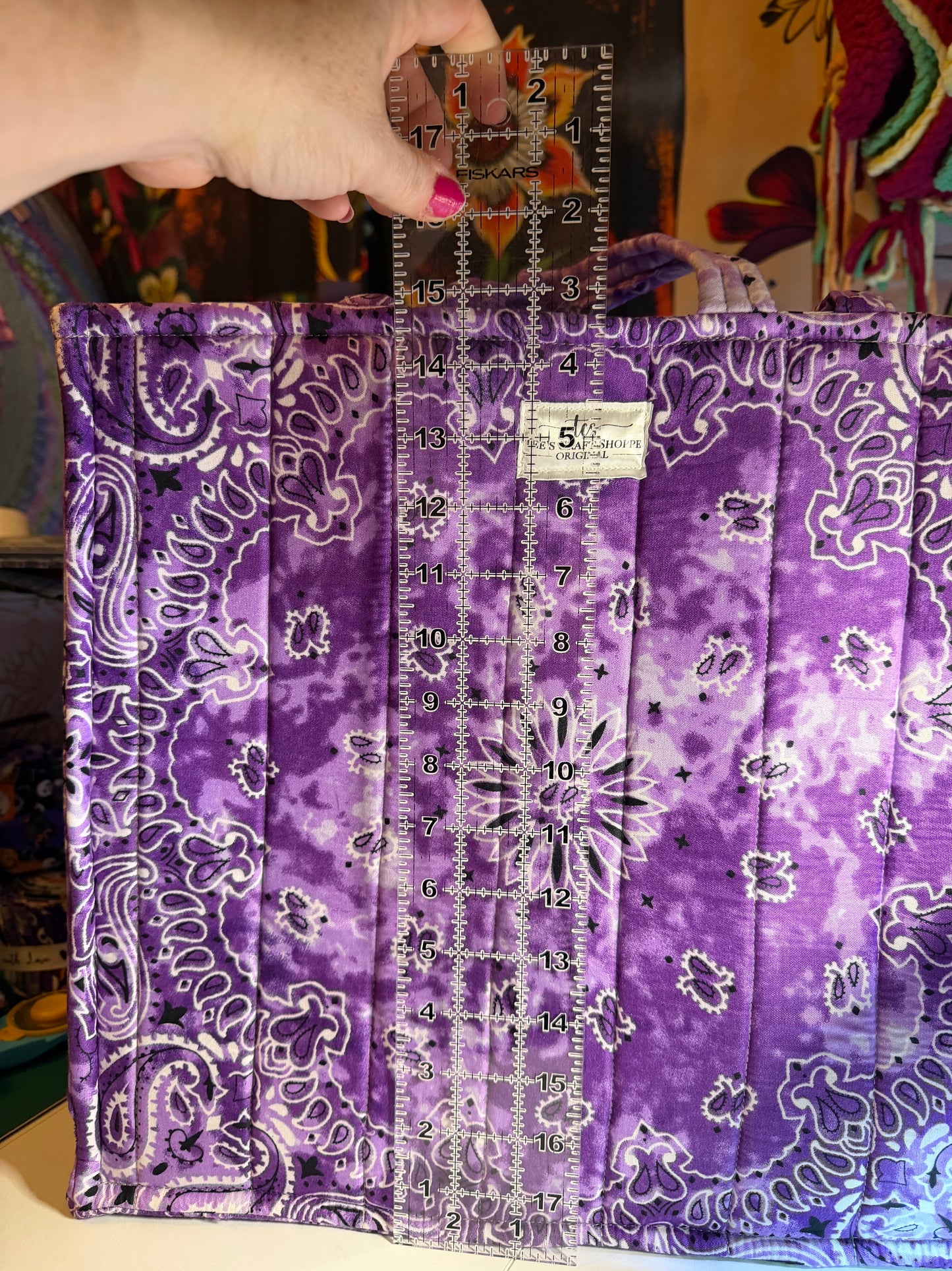 Bag - Bandana Tote, Purple Tie-Dye 0014