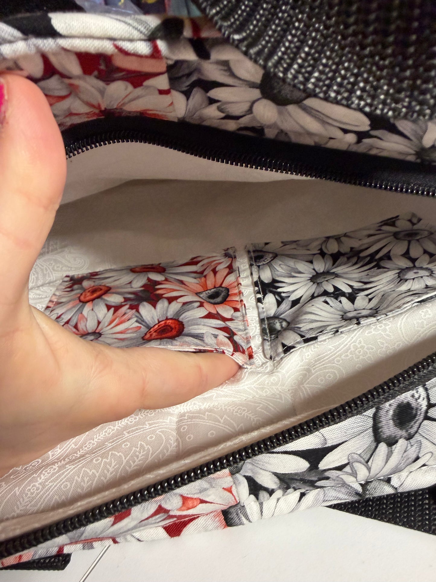 Bag - Quilted Tote, Scarlett Daisies 0016