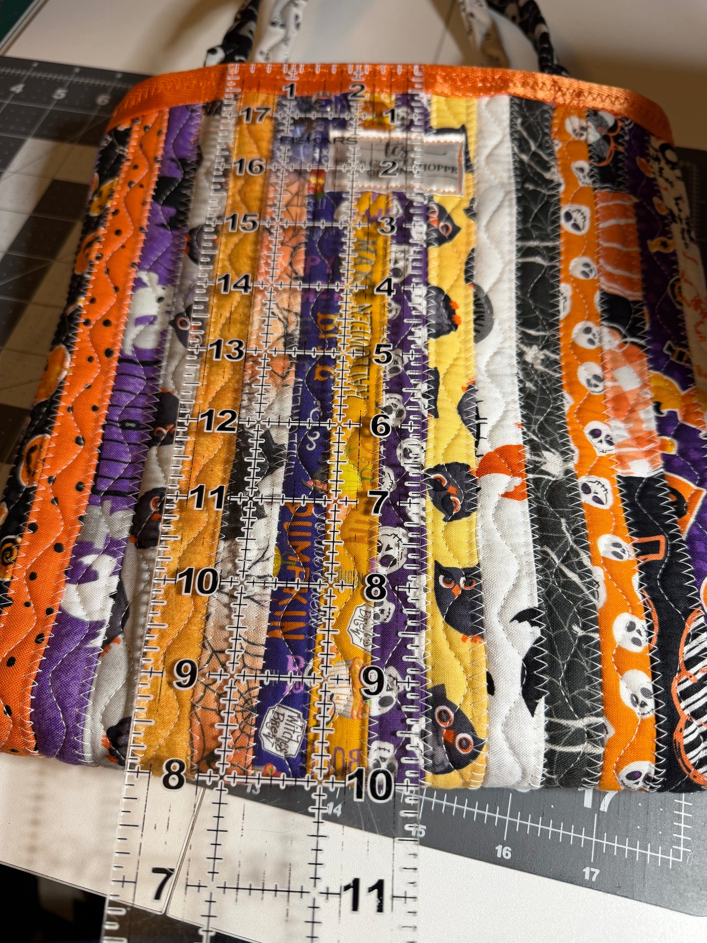 Fabric Strip Tote Bag - Halloween 0018